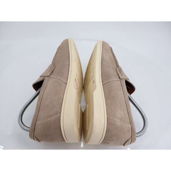 Vince Camuto Mens Kadron Shoes Loafers Size 8.5 Tan Suede Slip On Moc Toe Casual - Picture 8 of 13